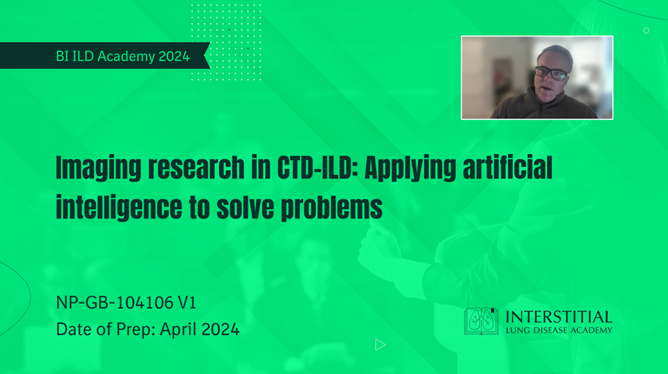 Imaging research in CTD-ILD: Applying artificial intelligence to solve problems